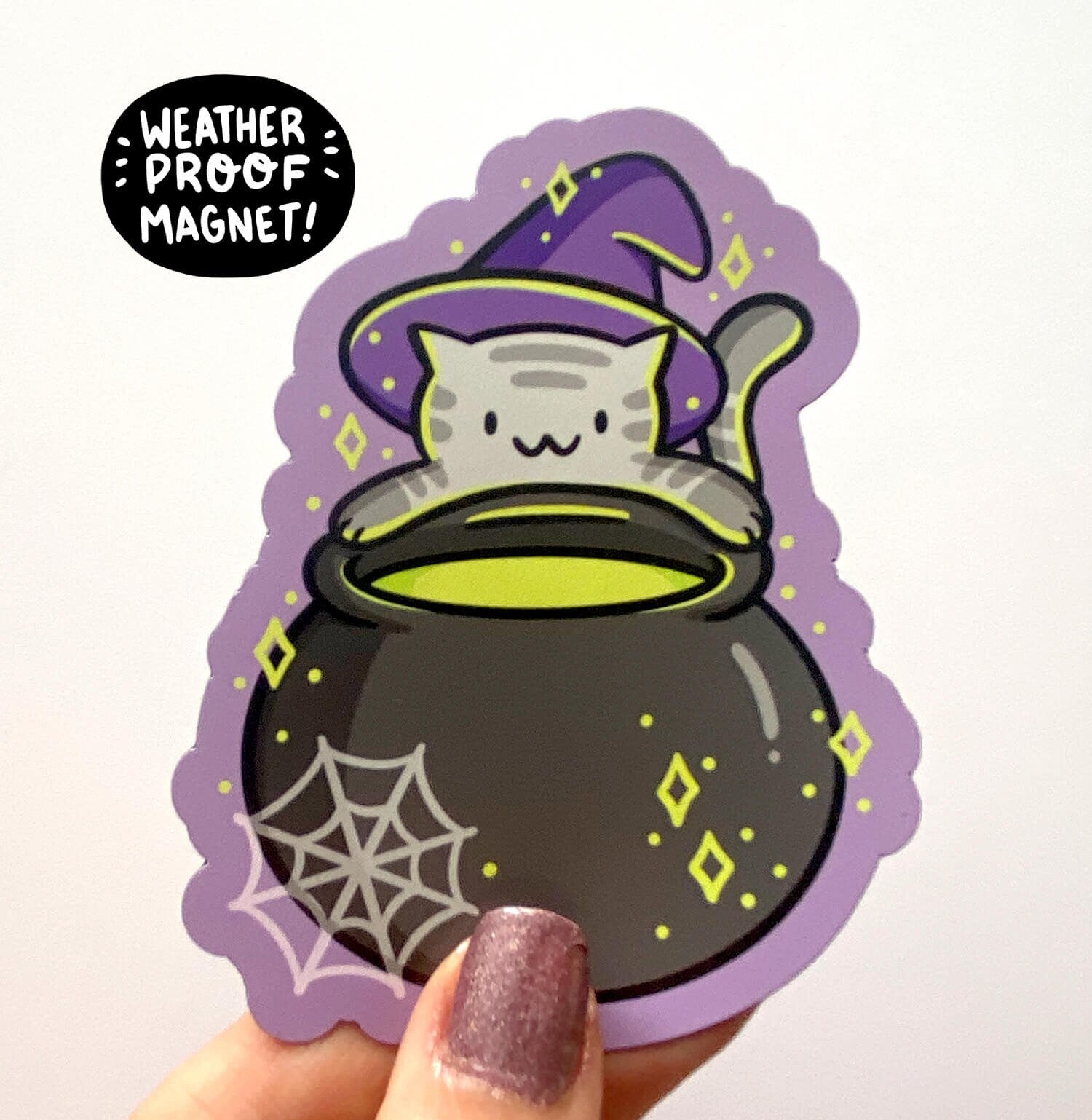 Cauldron Cat Magnet