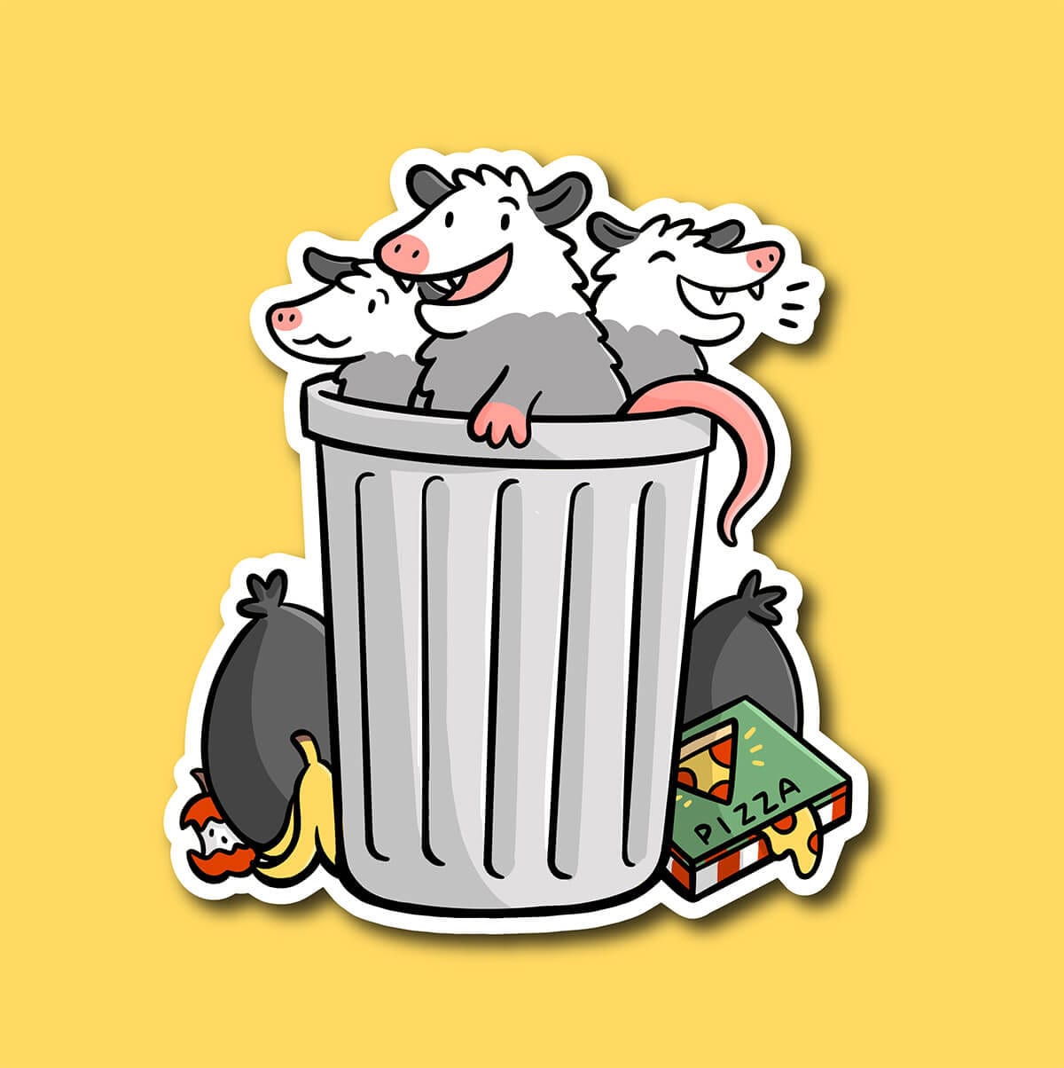 Trashy Opossums Sticker