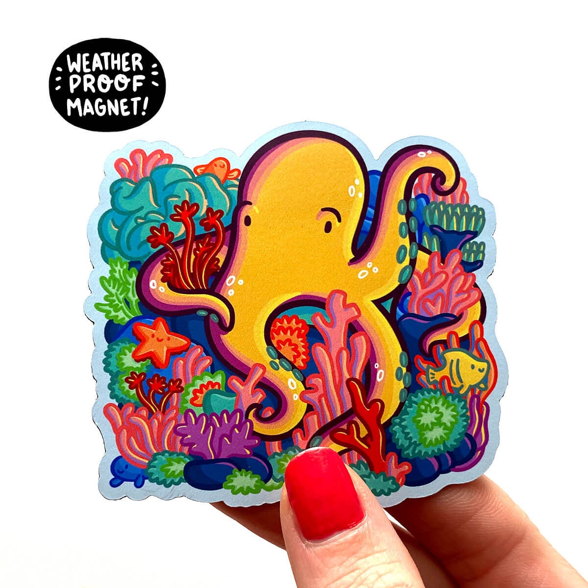 Coral Reef Octopus Magnet