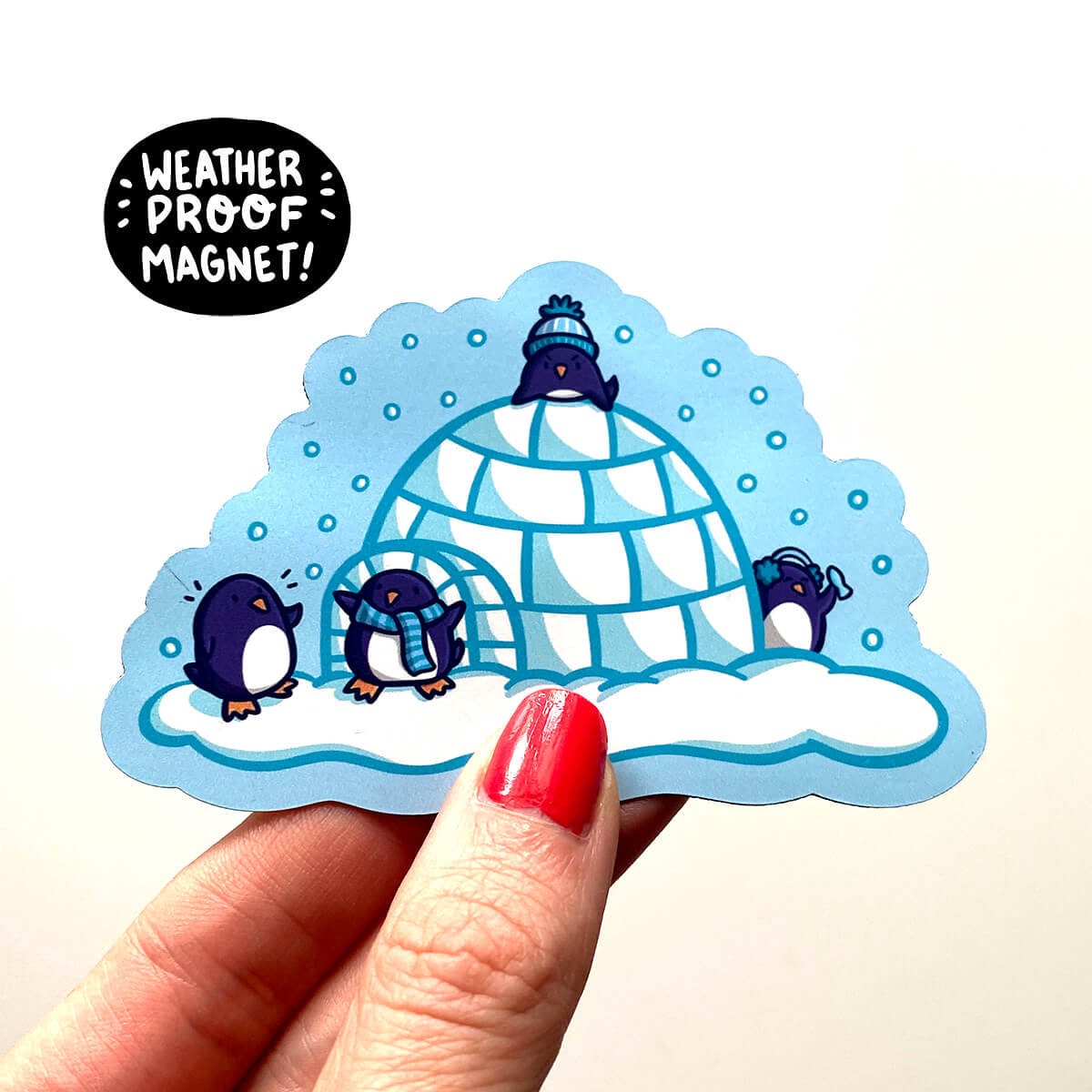 Igloo Penguins Magnet