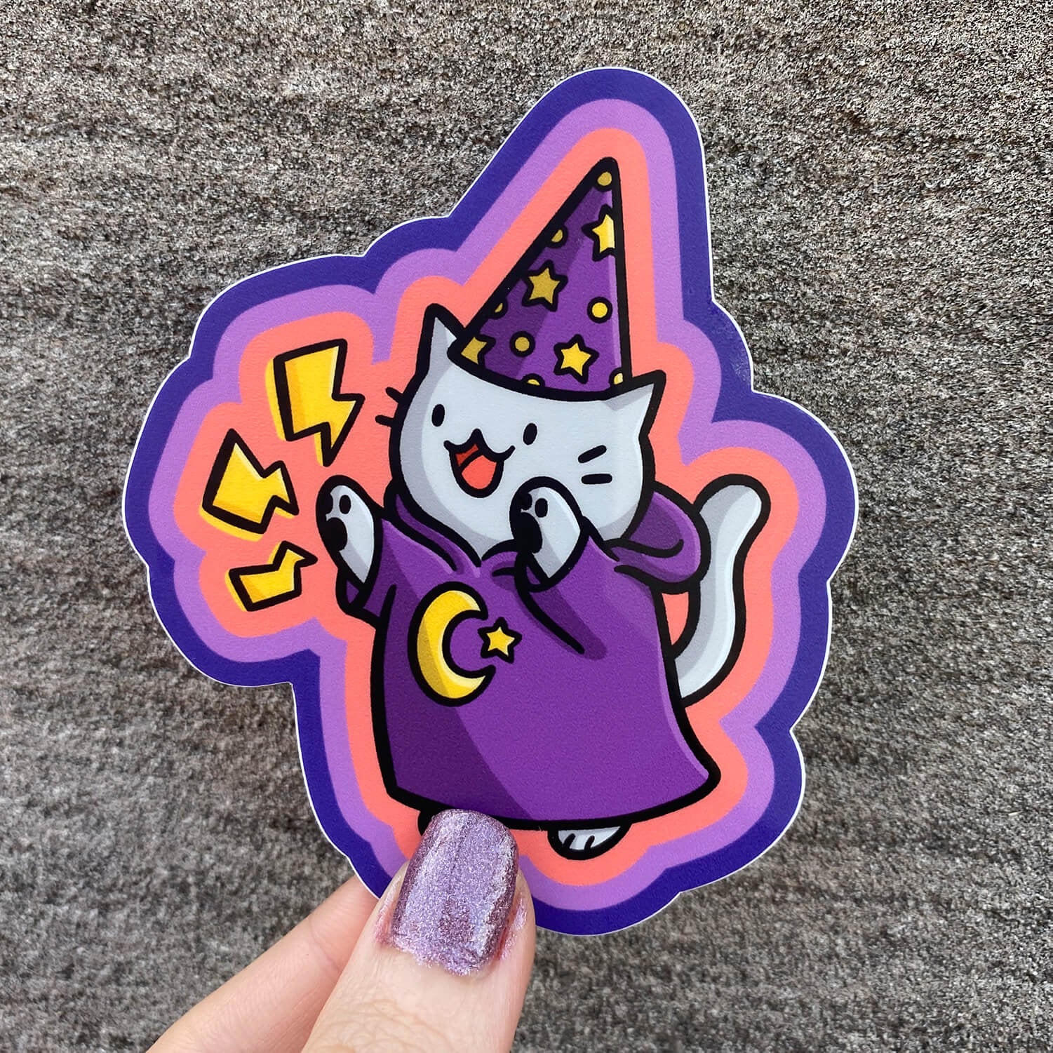 Wizard Kitty Sticker