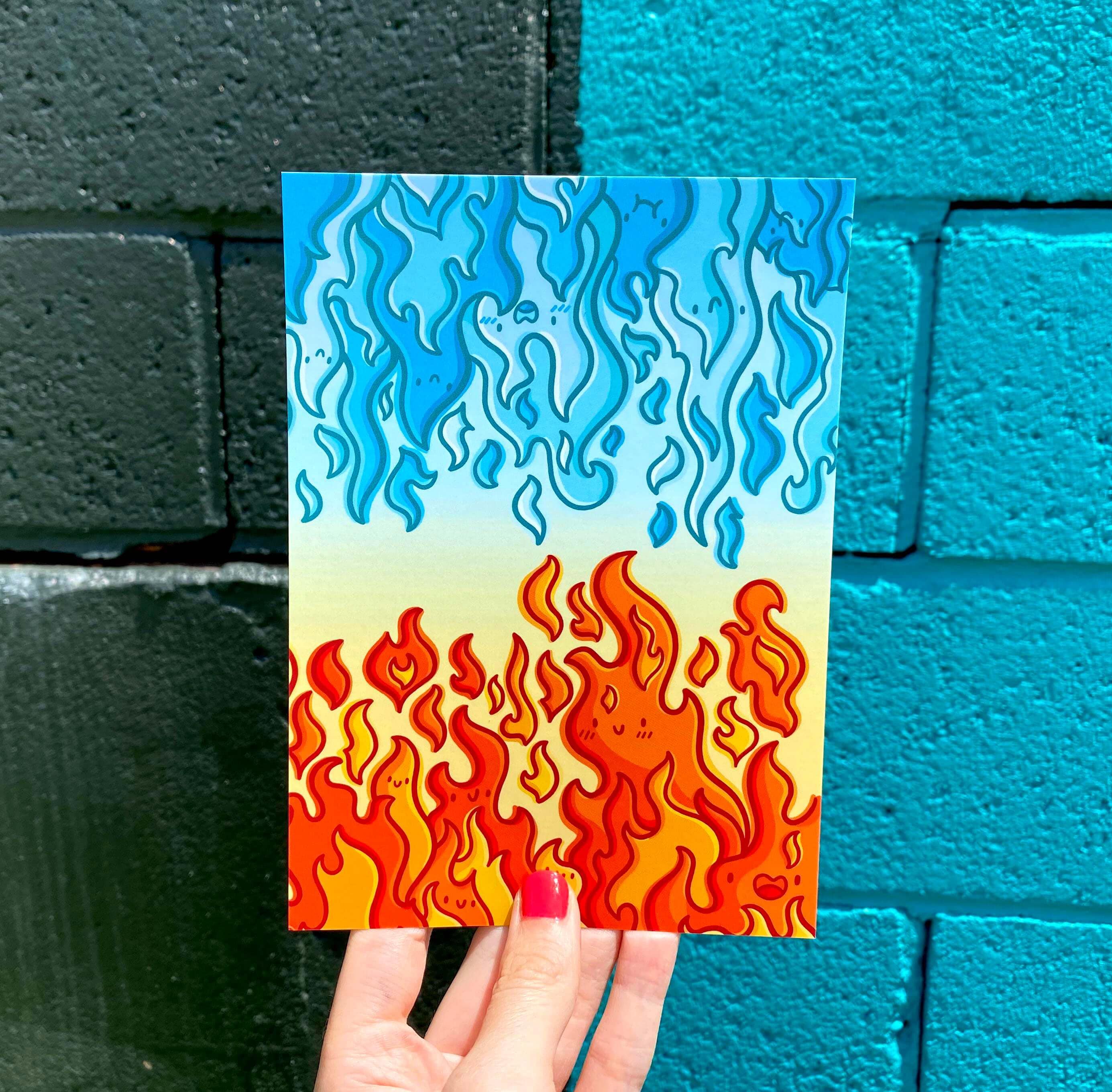 Flames Print