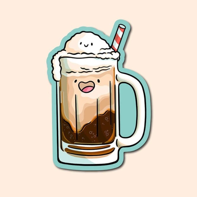 Root Beer Float Sticker