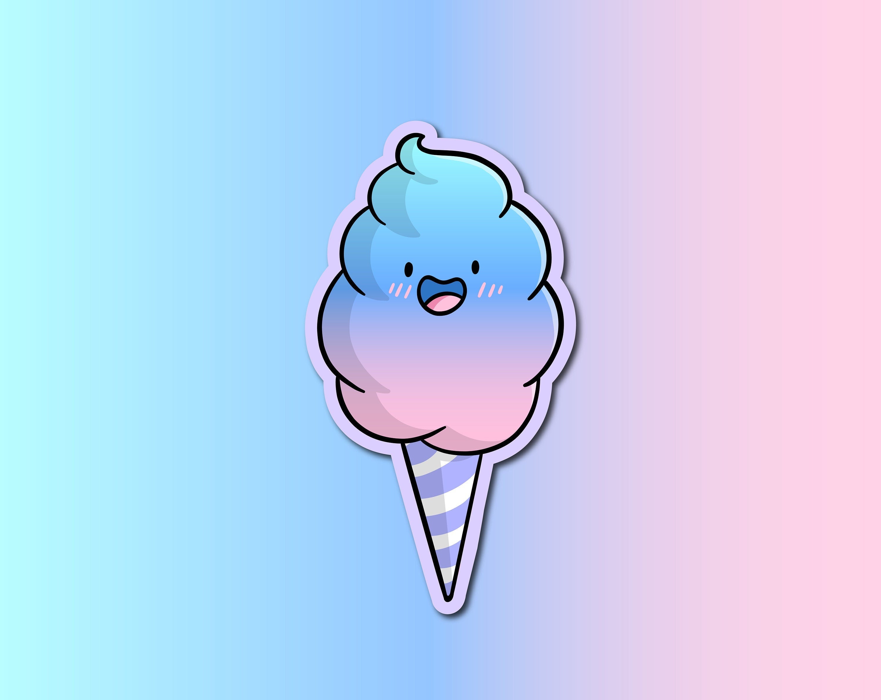 Cotton Candy Sticker