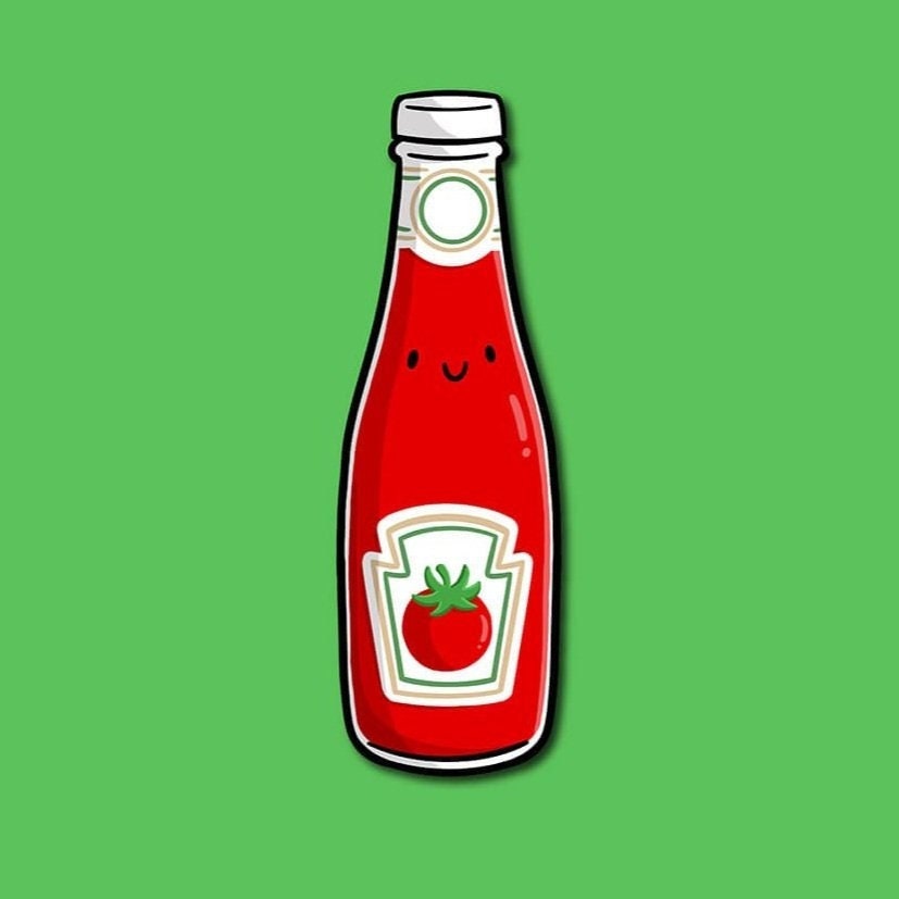 Ketchup Sticker