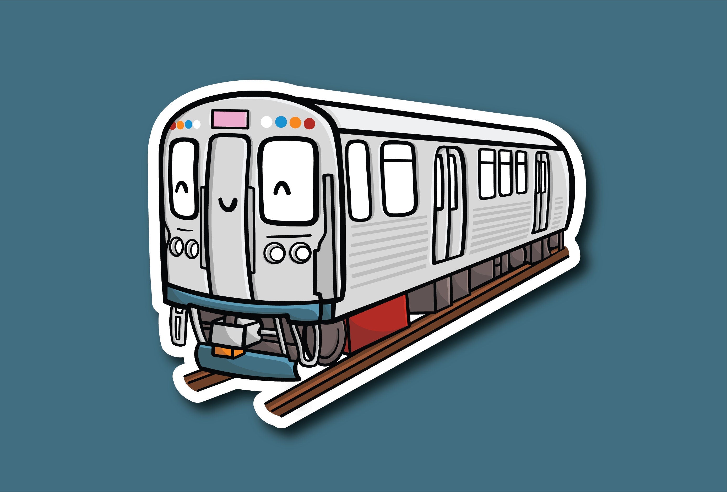 Chicago Train Sticker