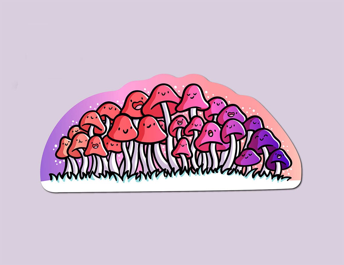 Mushrooms Sticker