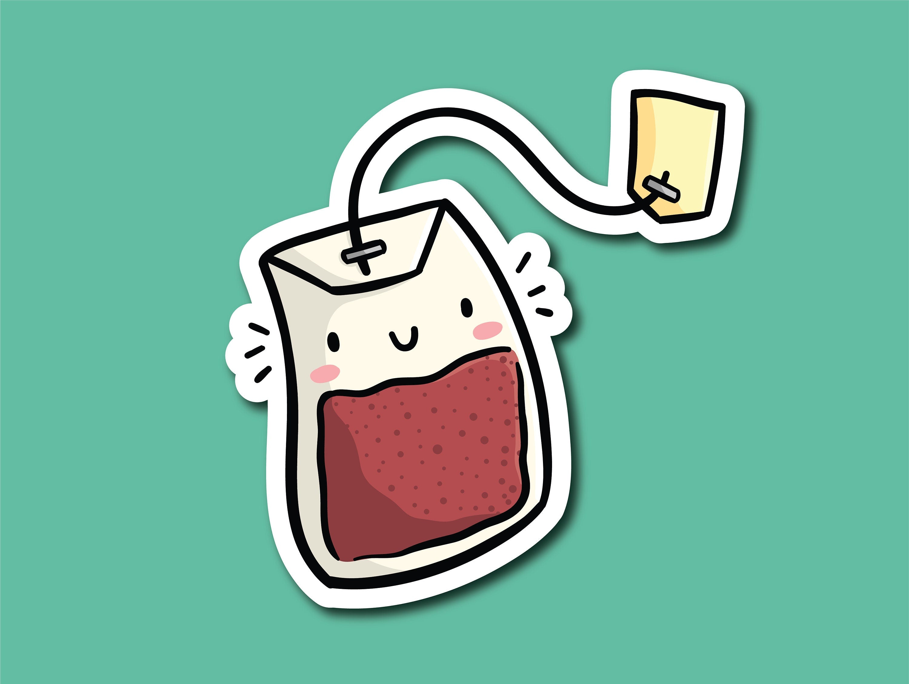 Teabag Vinyl Sticker