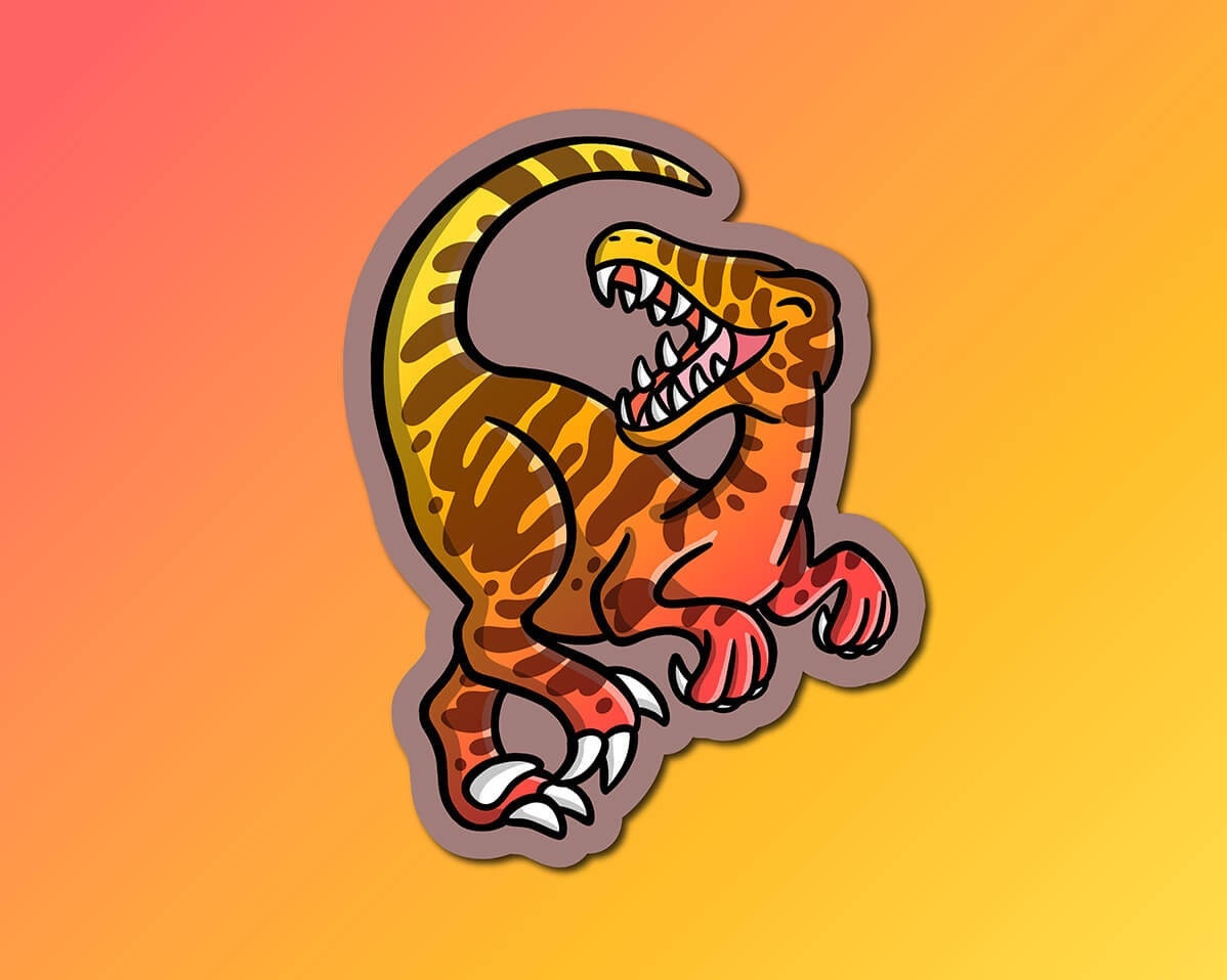 Velociraptor Sticker