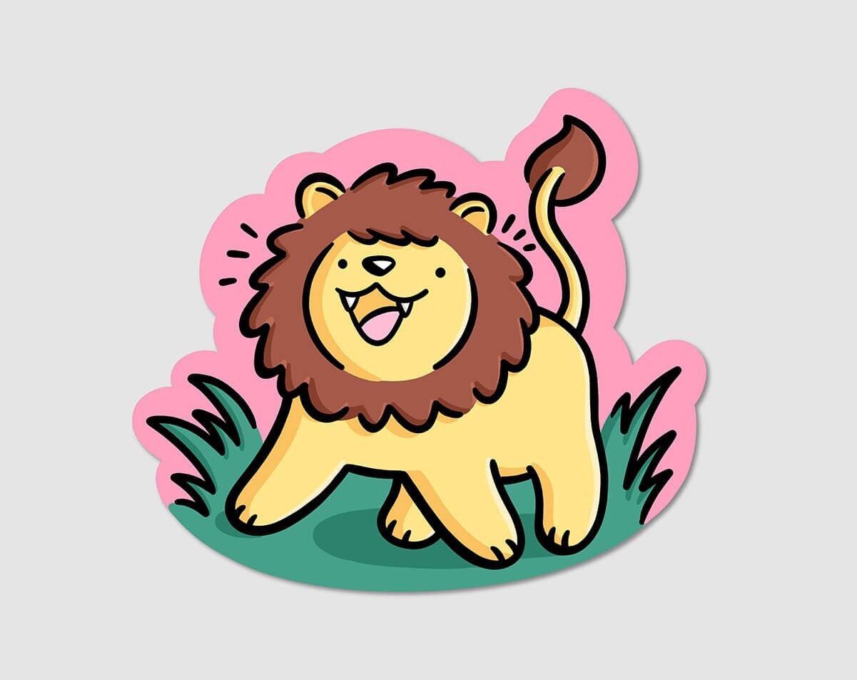 Lion Sticker