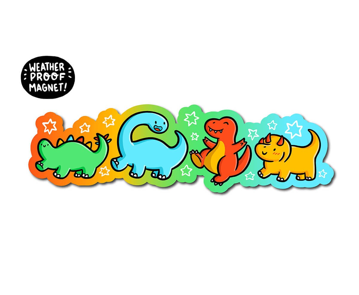 Dinosaur Parade Magnet
