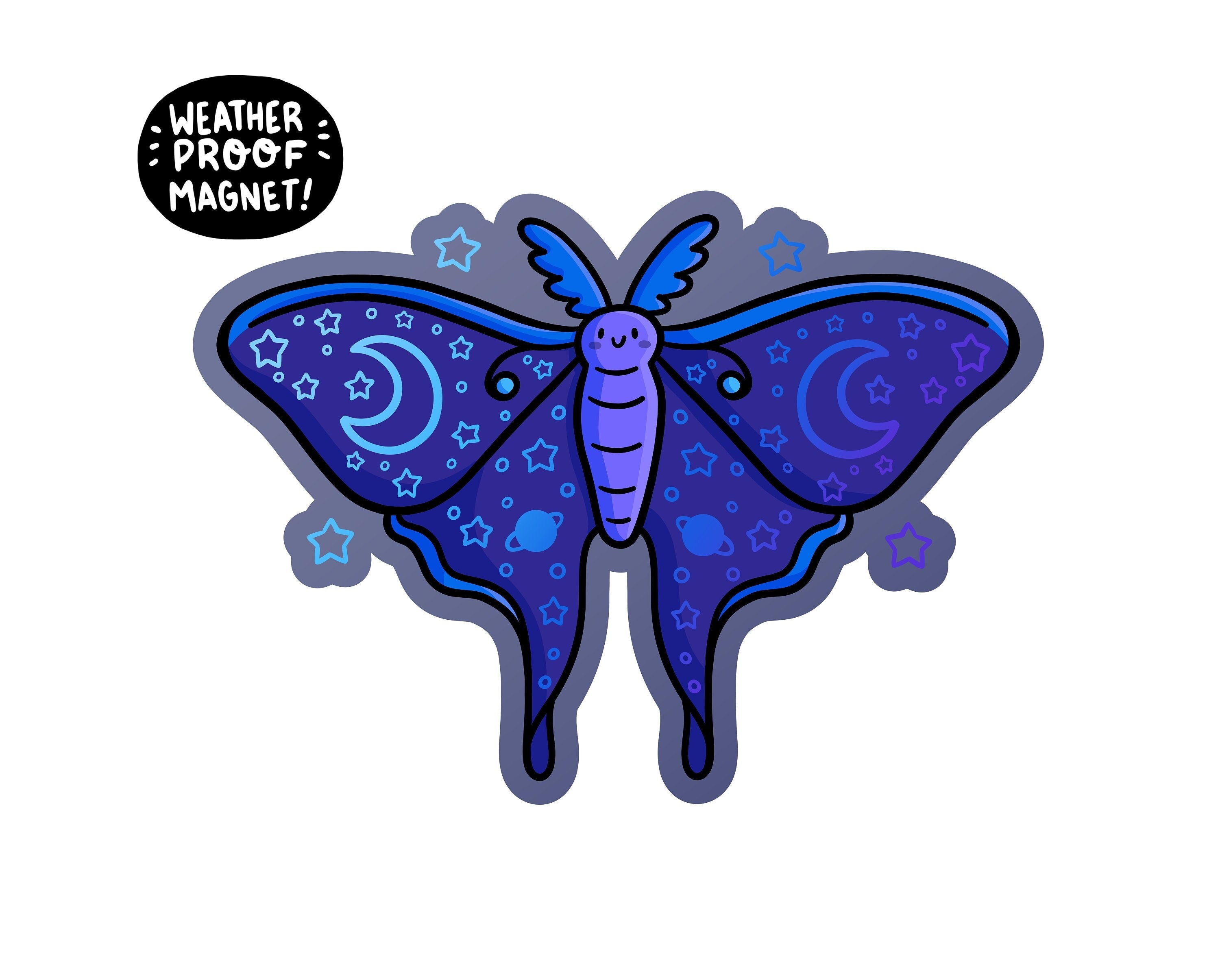 Lunar Moth Magnet