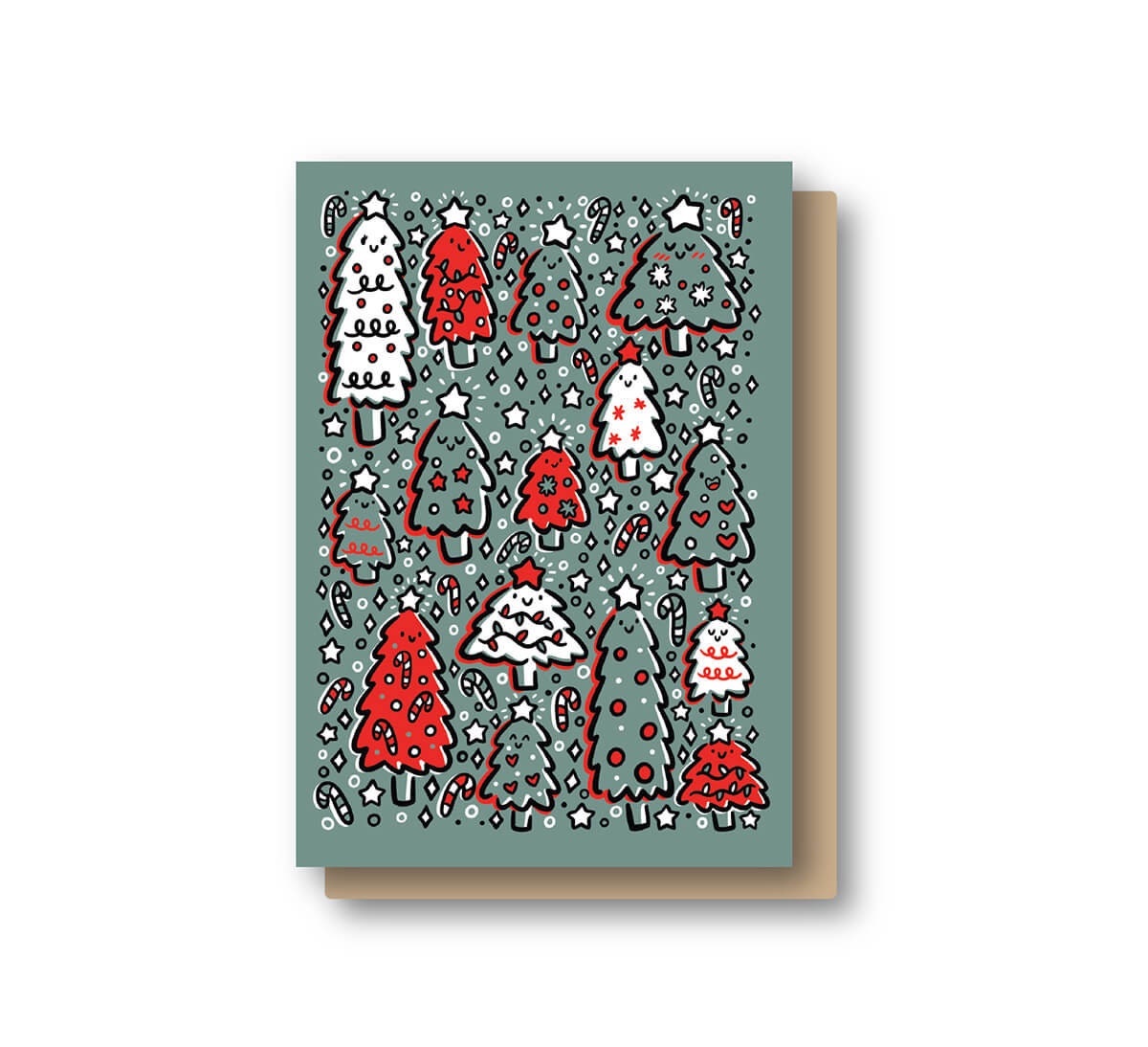 Christmas Trees Holiday Card