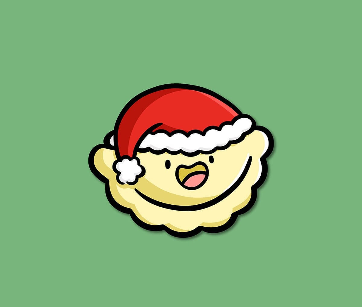 Santa Pierogi Sticker