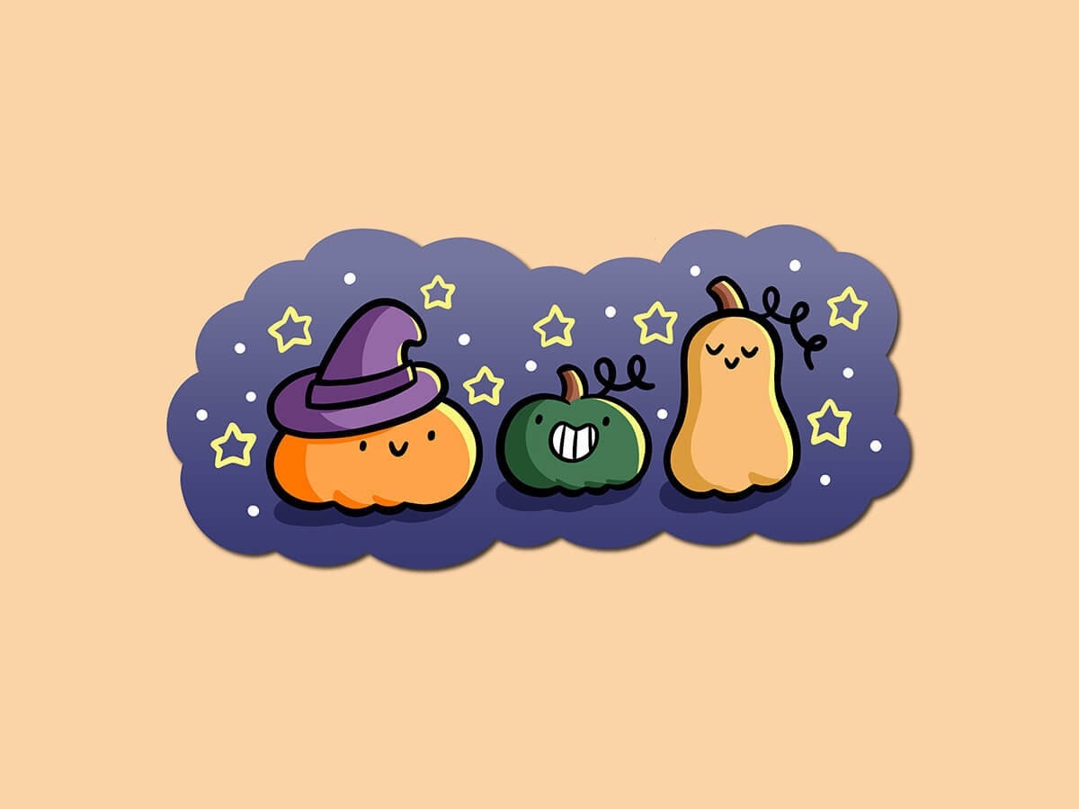 Halloween Pumpkins Sticker (Discontinued!)