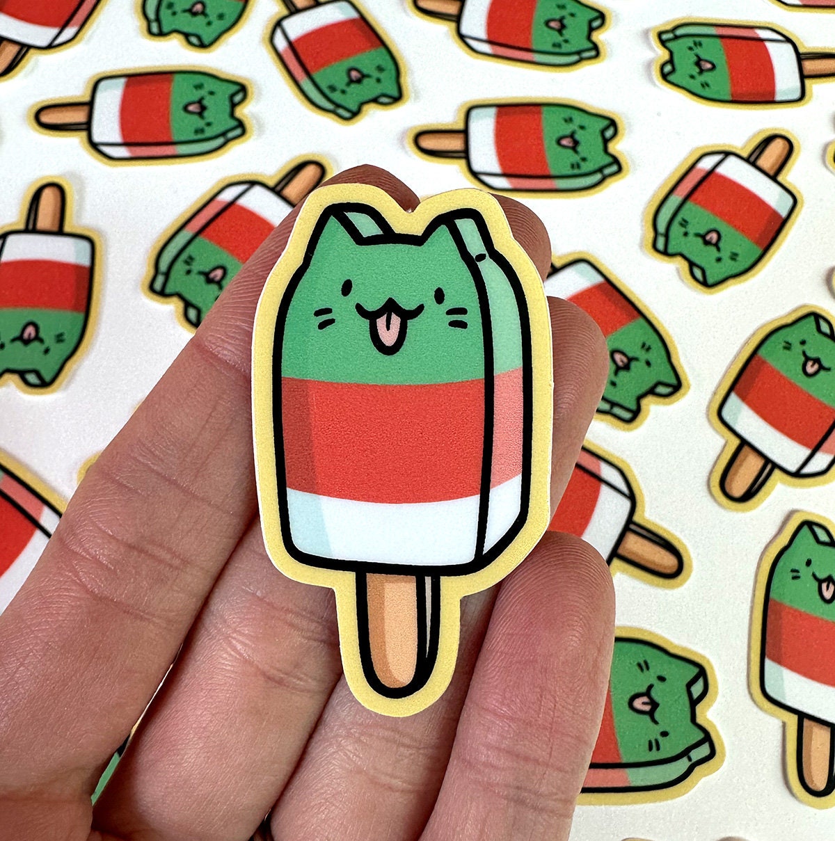 Popsicle Cat Mini Sticker
