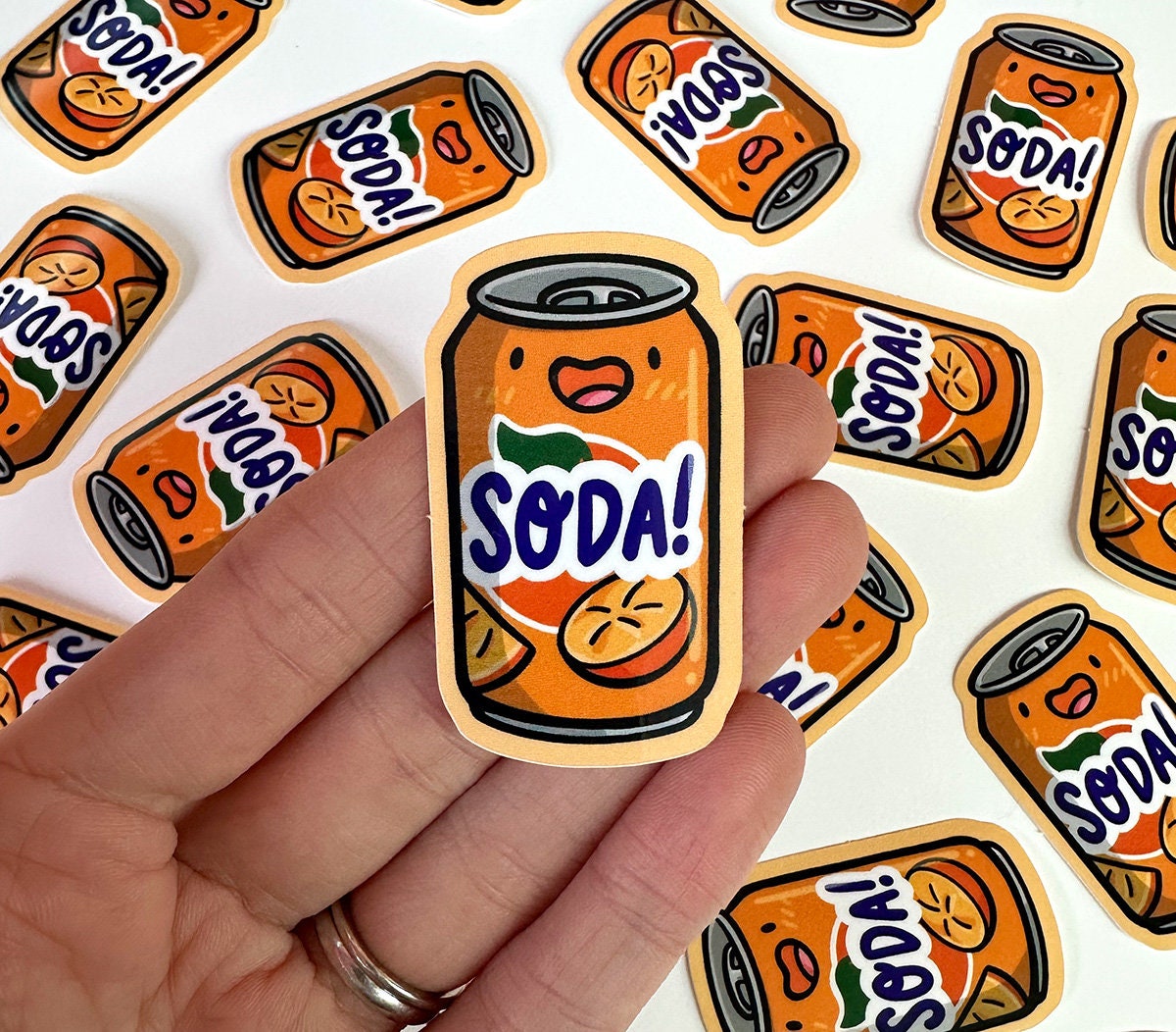 Orange Soda Mini Sticker