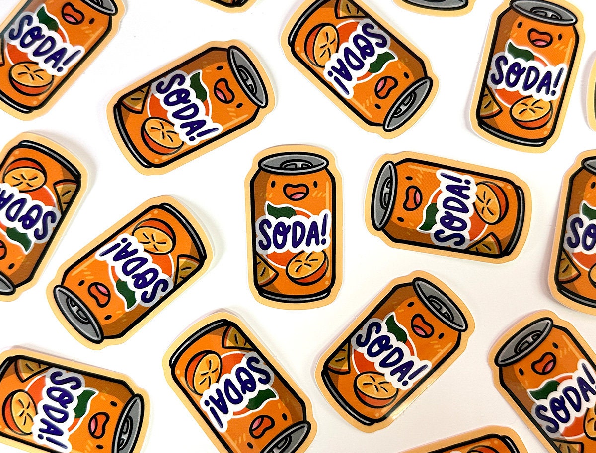 Orange Soda Mini Sticker