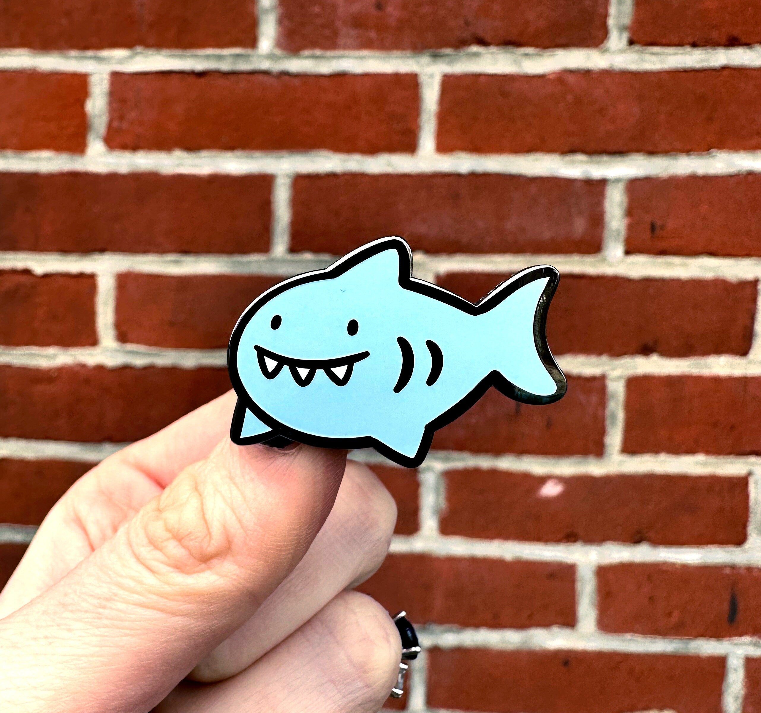 Shark Enamel Pin