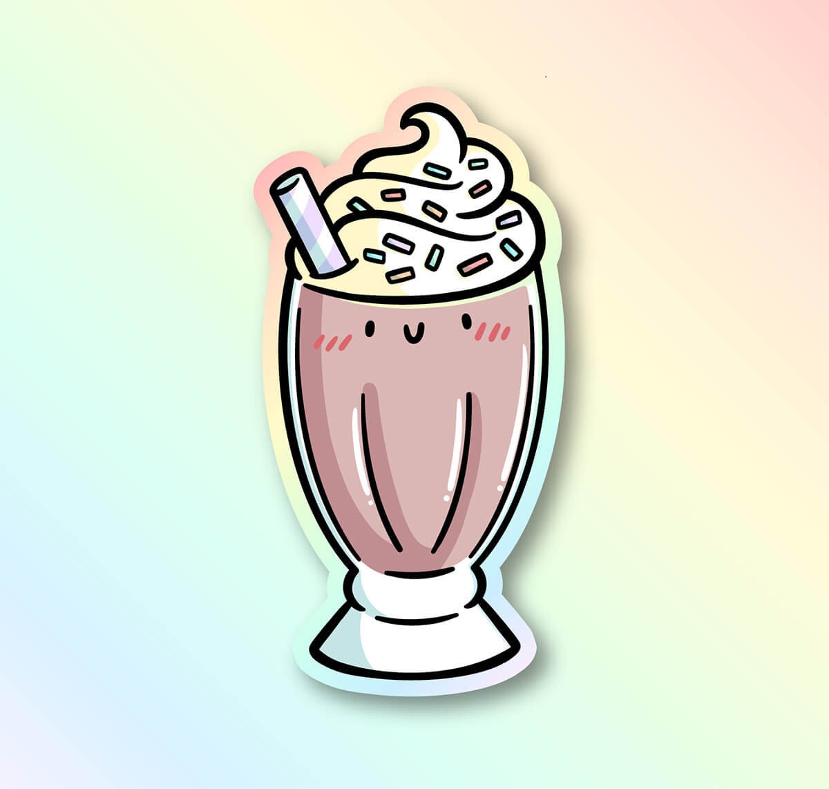 Chocolate Milkshake Sticker