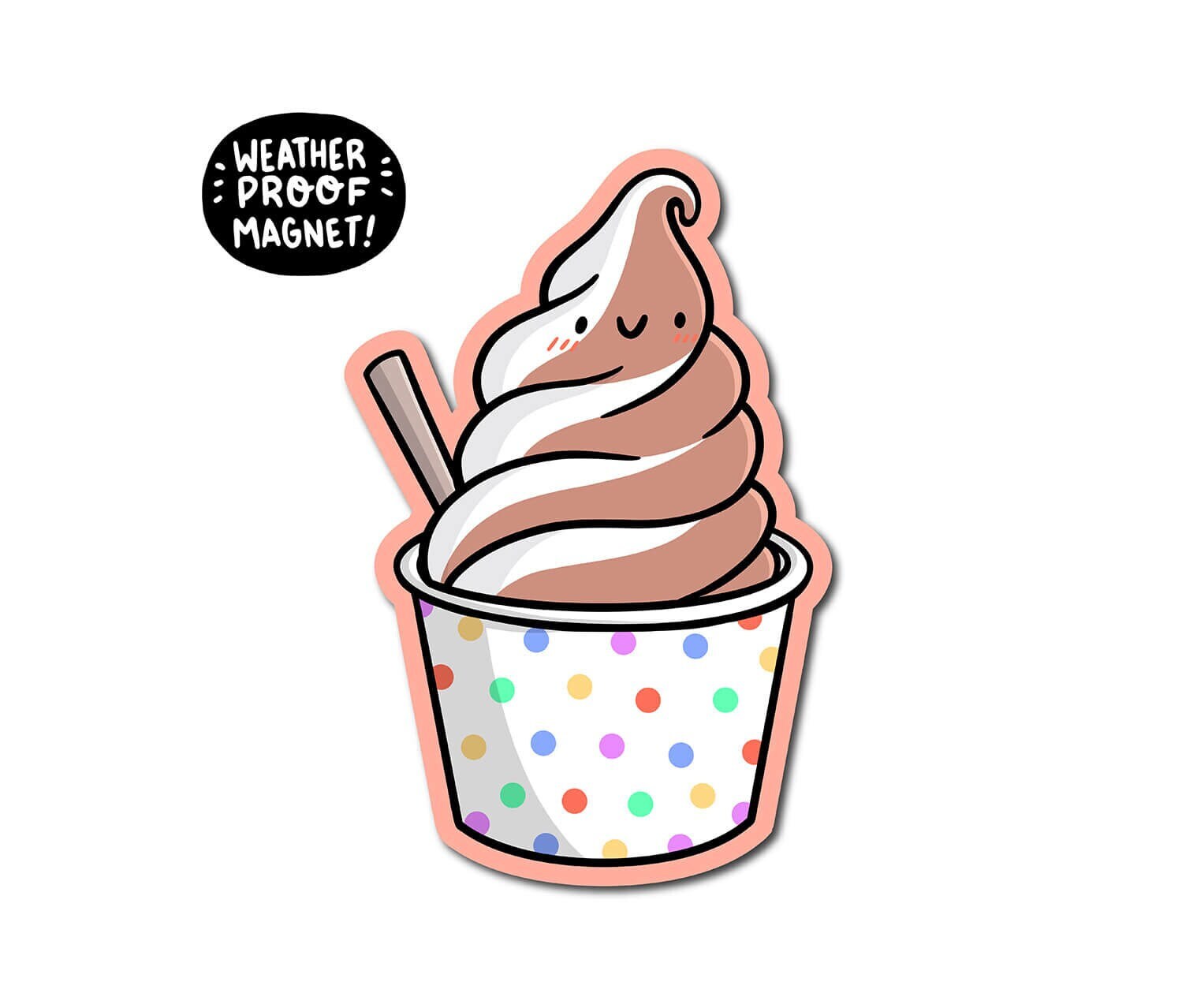 Soft Serve Ice Cream Magnet