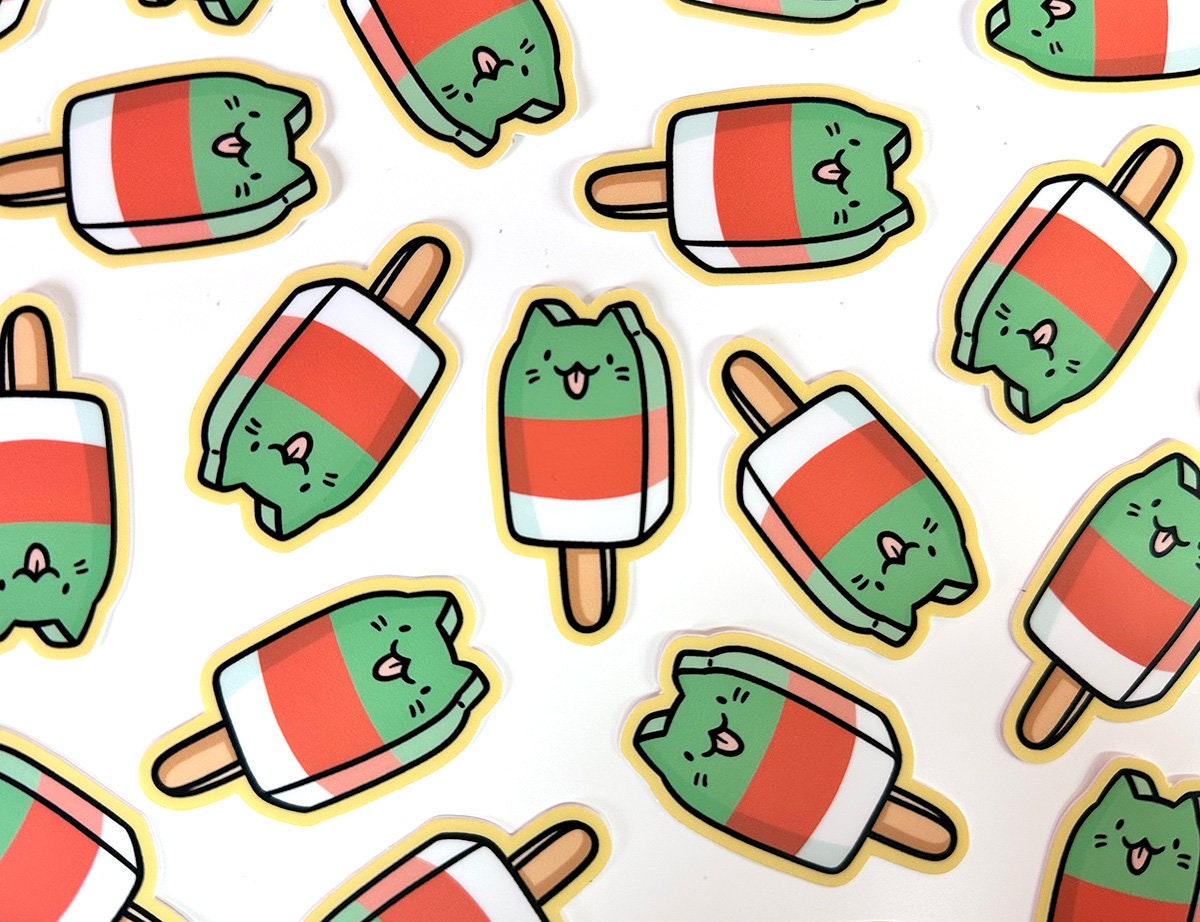 Popsicle Cat Mini Sticker