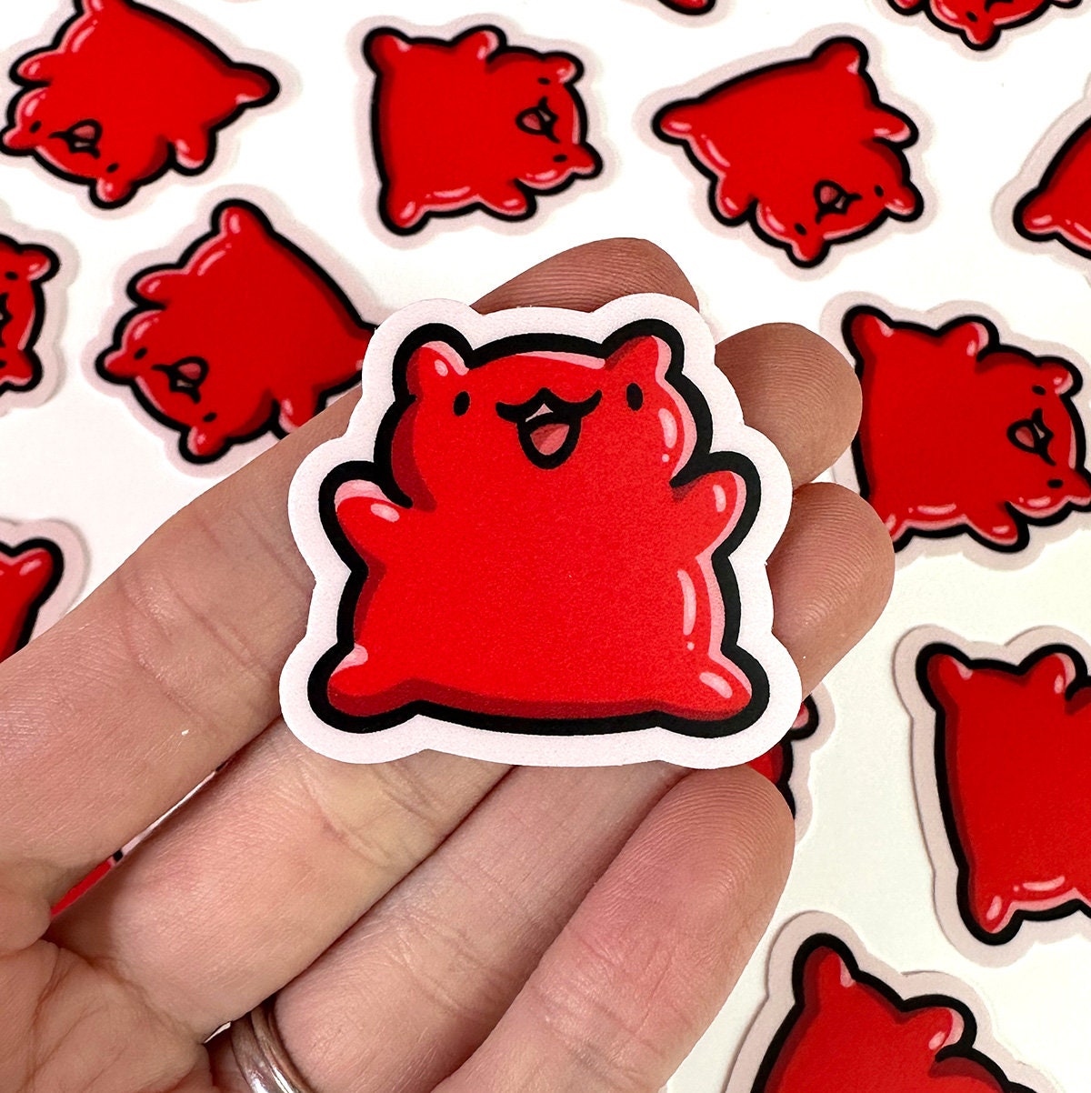 Red Gummy Bear Mini Sticker