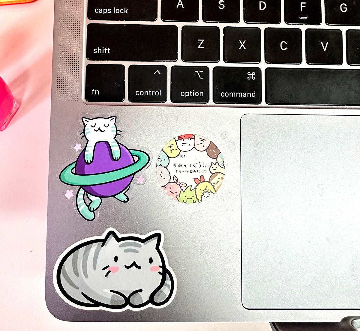 Saturn Cat Clear Mini Sticker