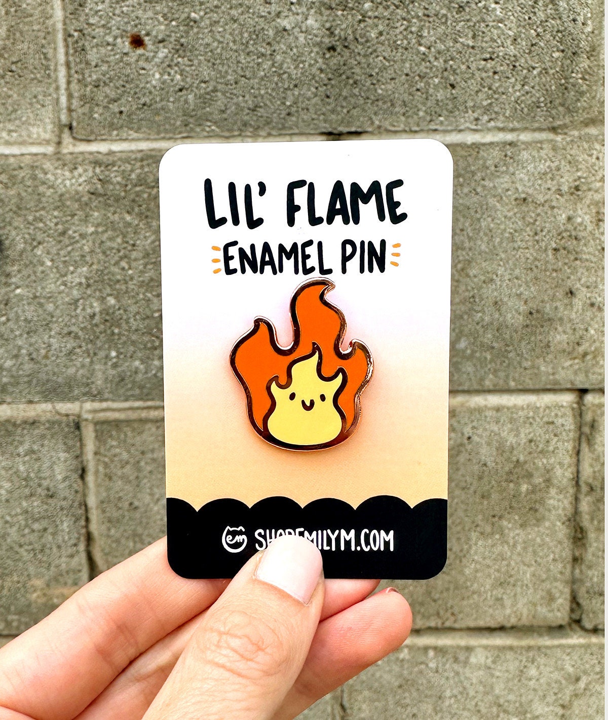 Flame Enamel Pin