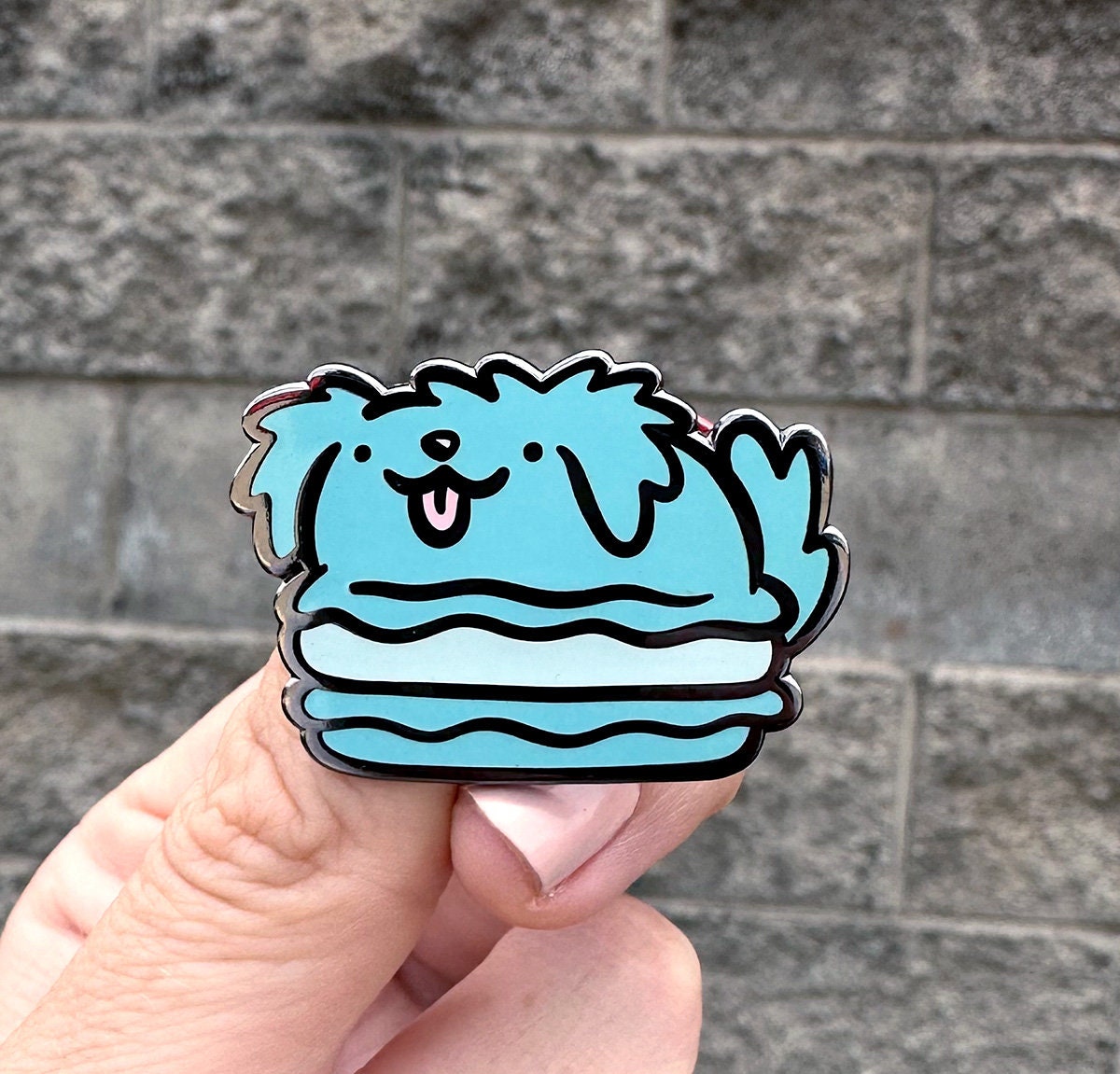 Macaron Dog Enamel Pin