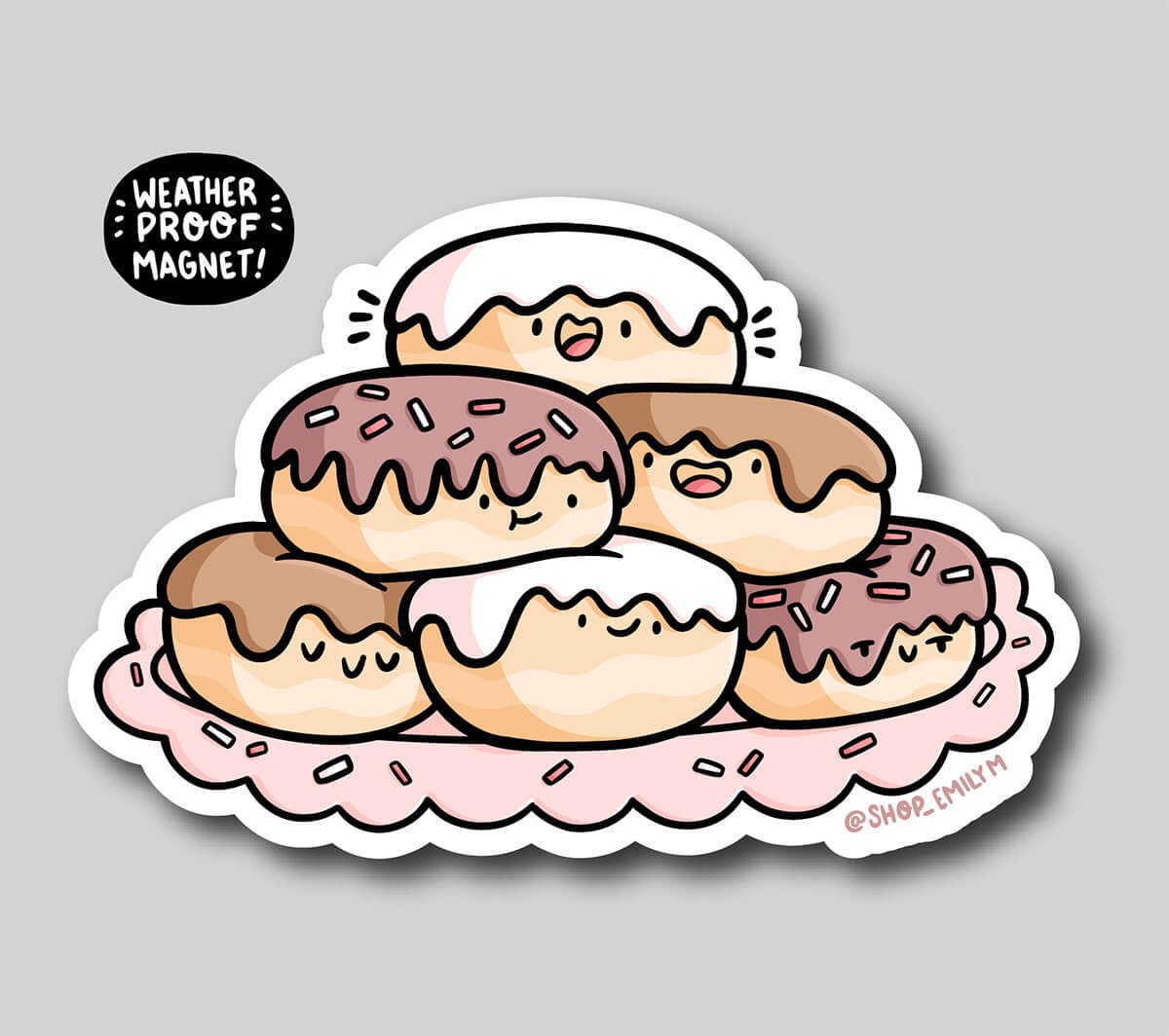Plate of Donuts Magnet