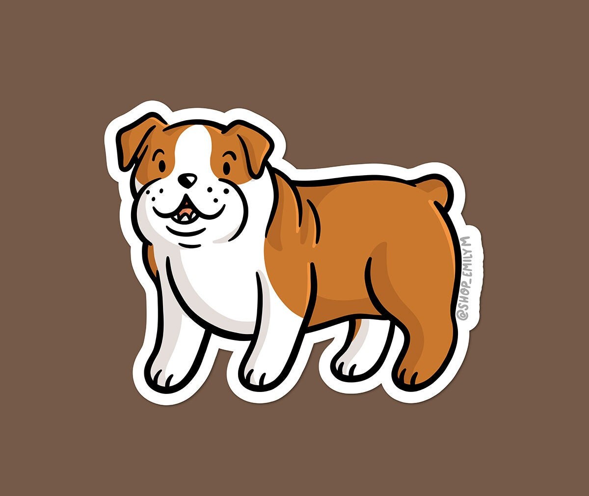 English Bulldog Sticker