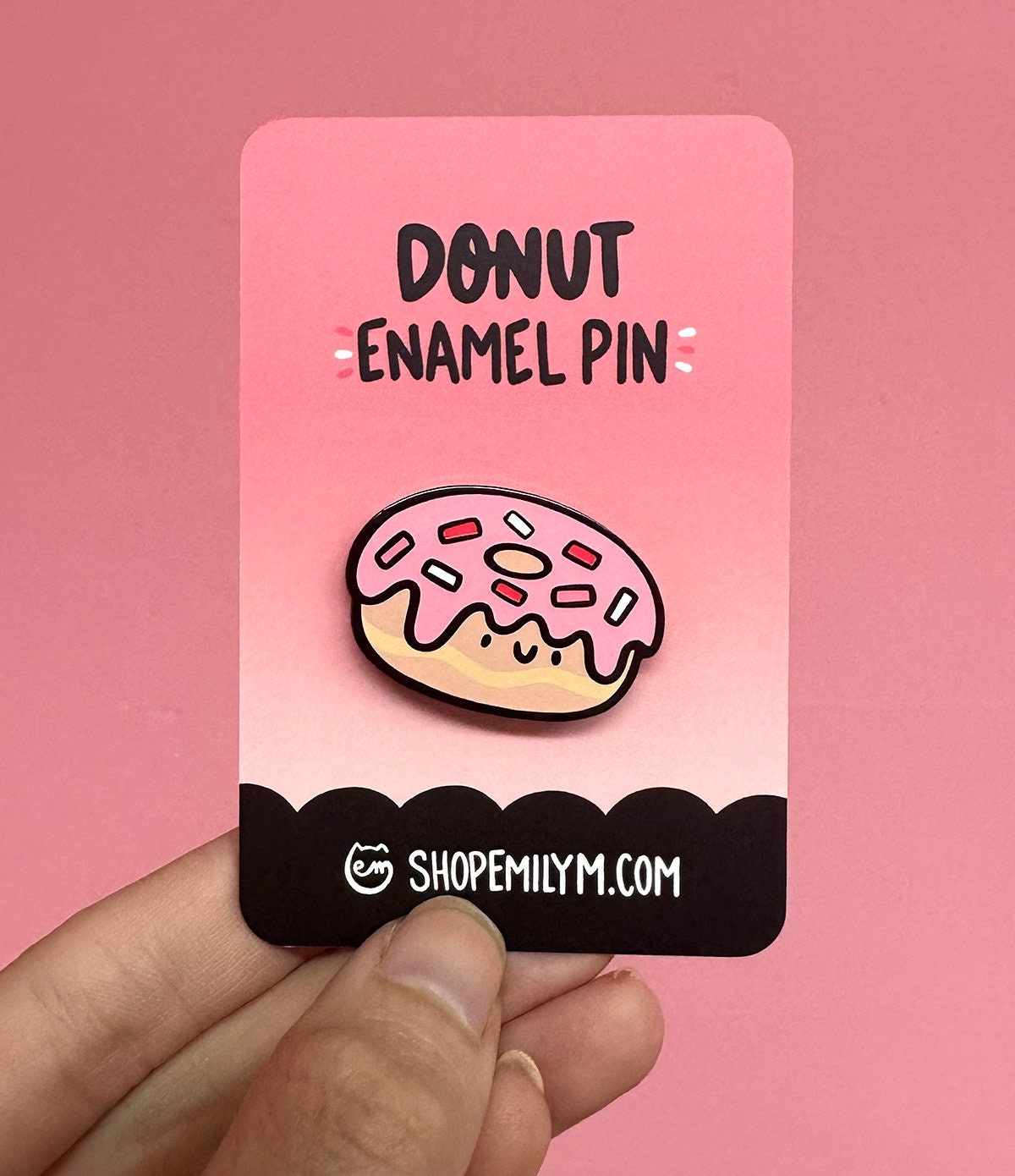 Pink Donut Enamel Pin