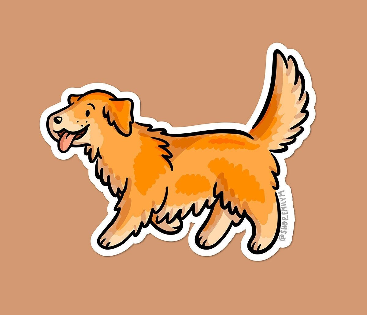 Golden Retriever Sticker