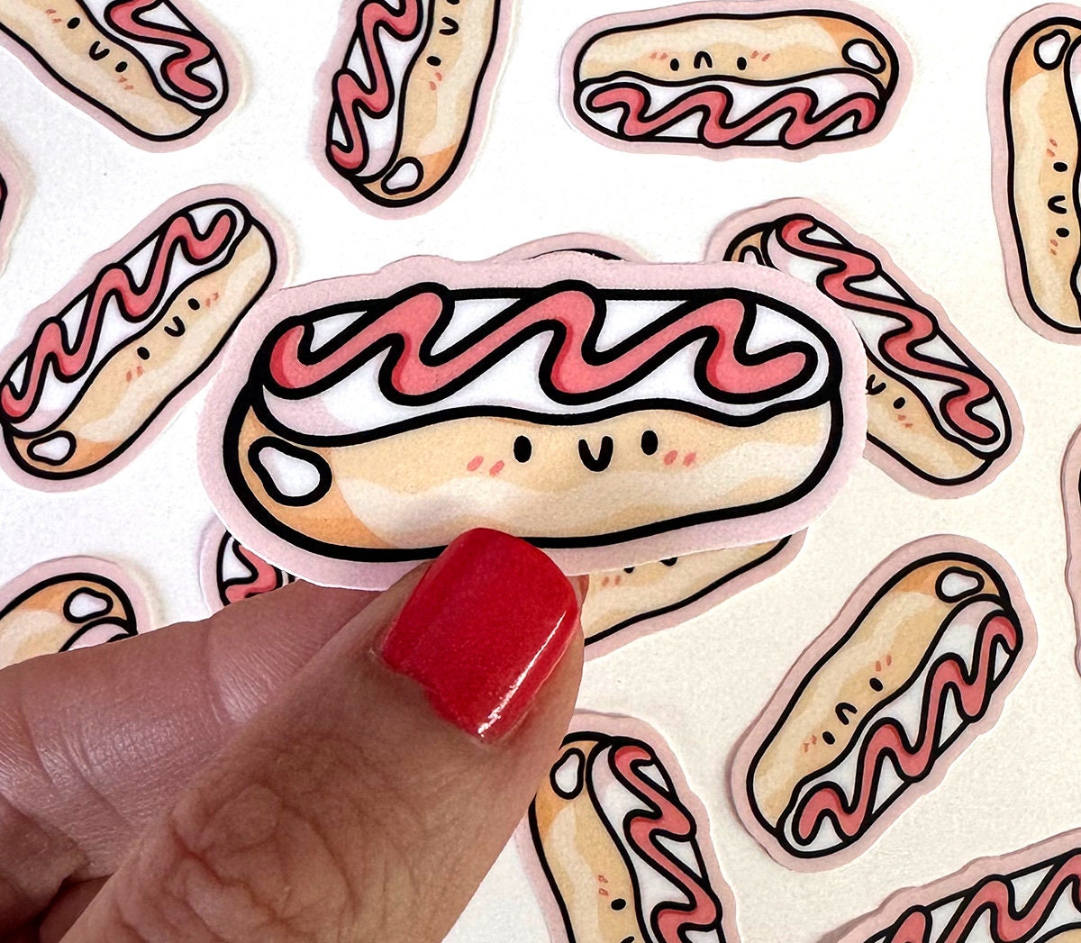 Long John Donut Mini Sticker
