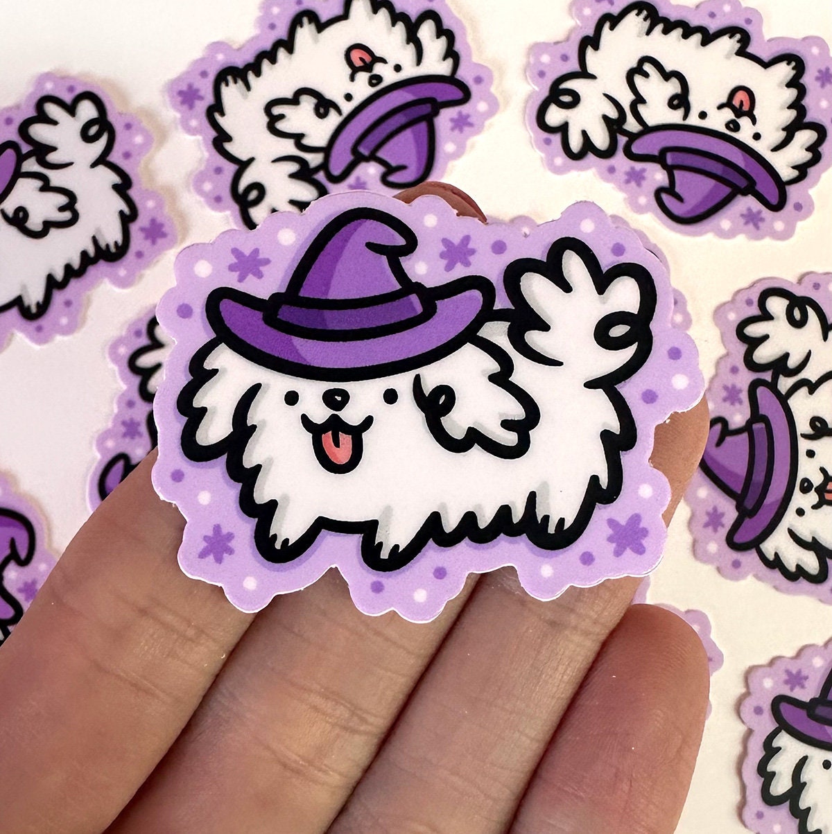 Witch Dog Mini Sticker