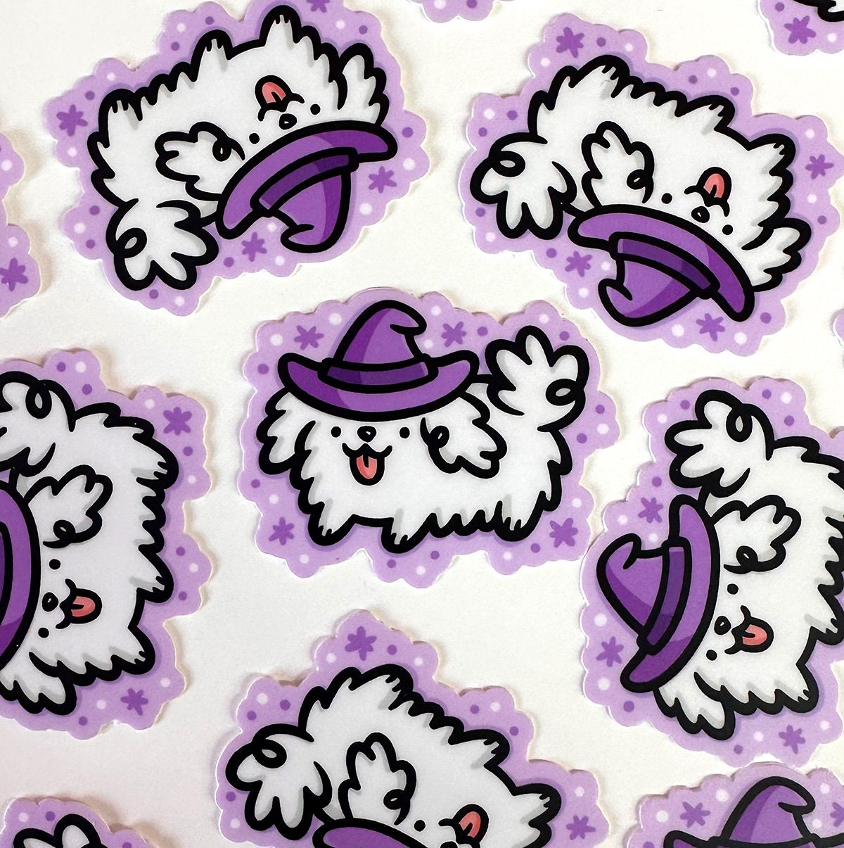 Witch Dog Mini Sticker