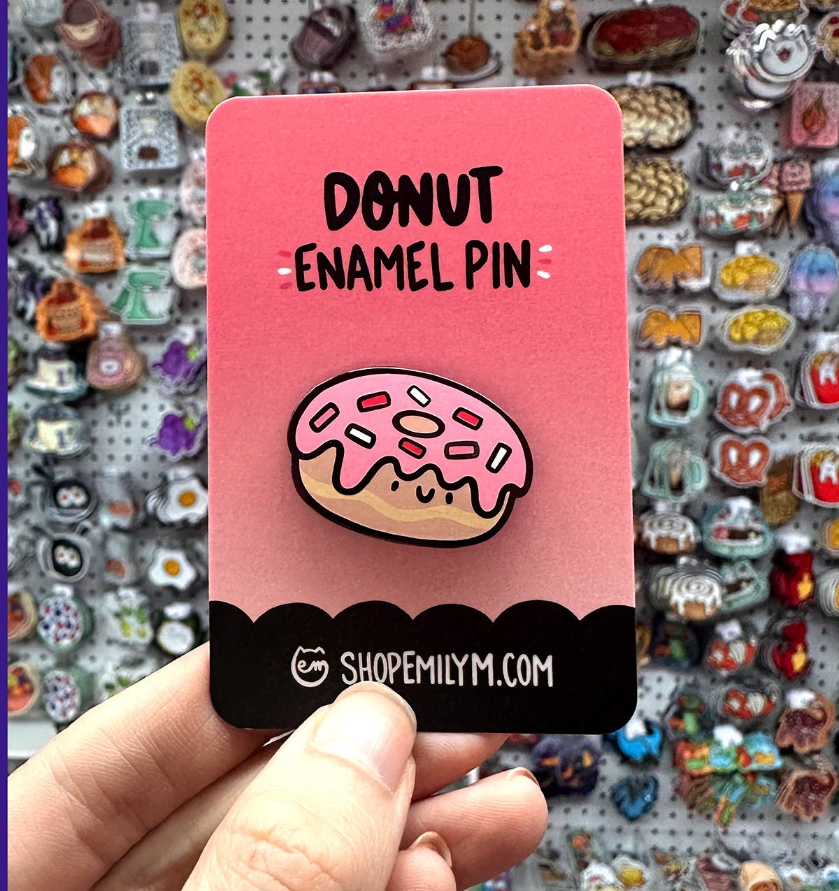 Pink Donut Enamel Pin