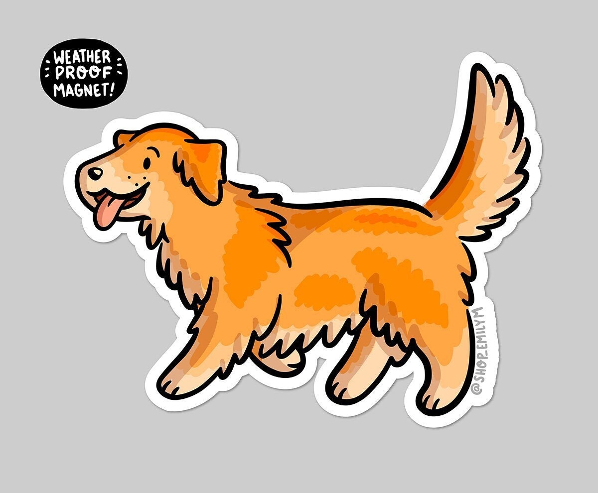 Golden Retriever Magnet
