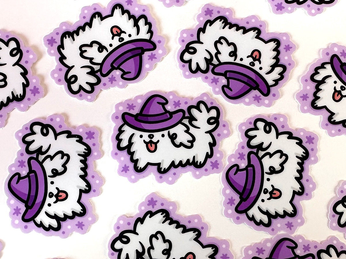 Witch Dog Mini Sticker