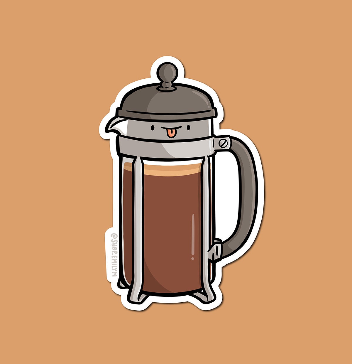 French Press Sticker