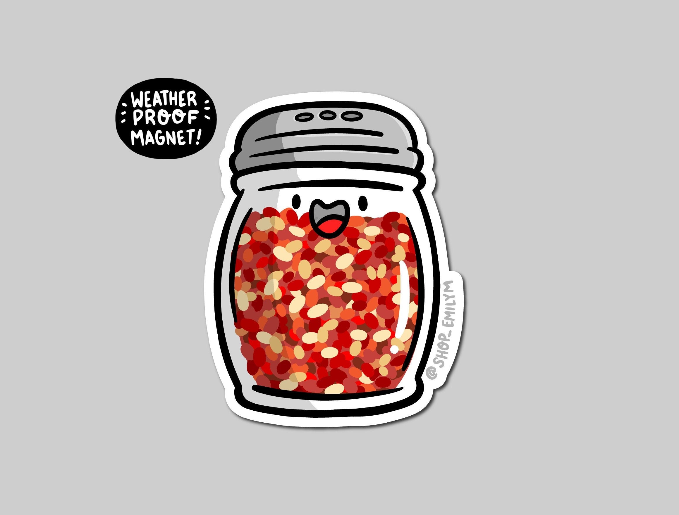 Red Pepper Flakes Magnet