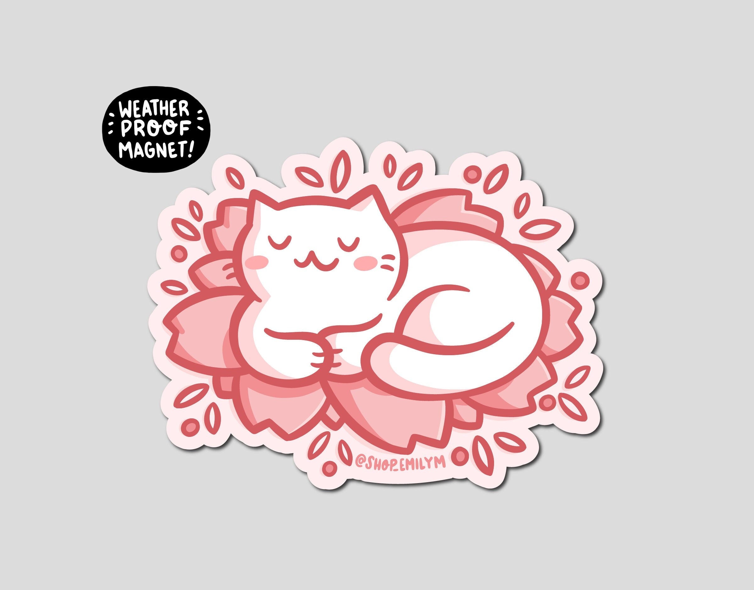Sakura Cat Magnet