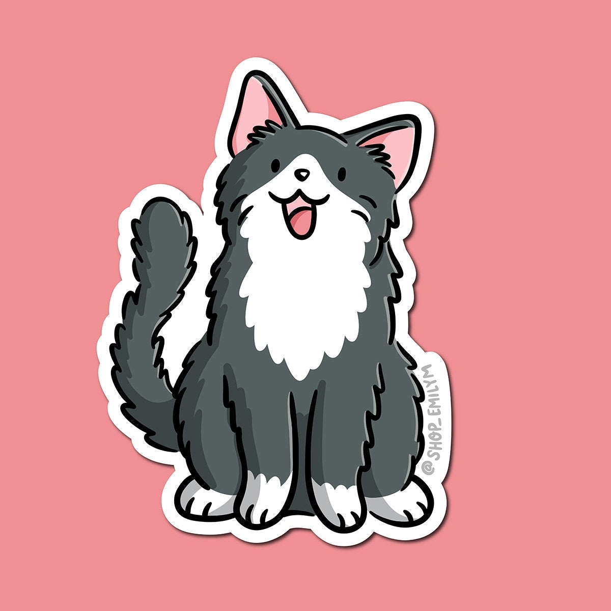 Tuxedo Cat Sticker
