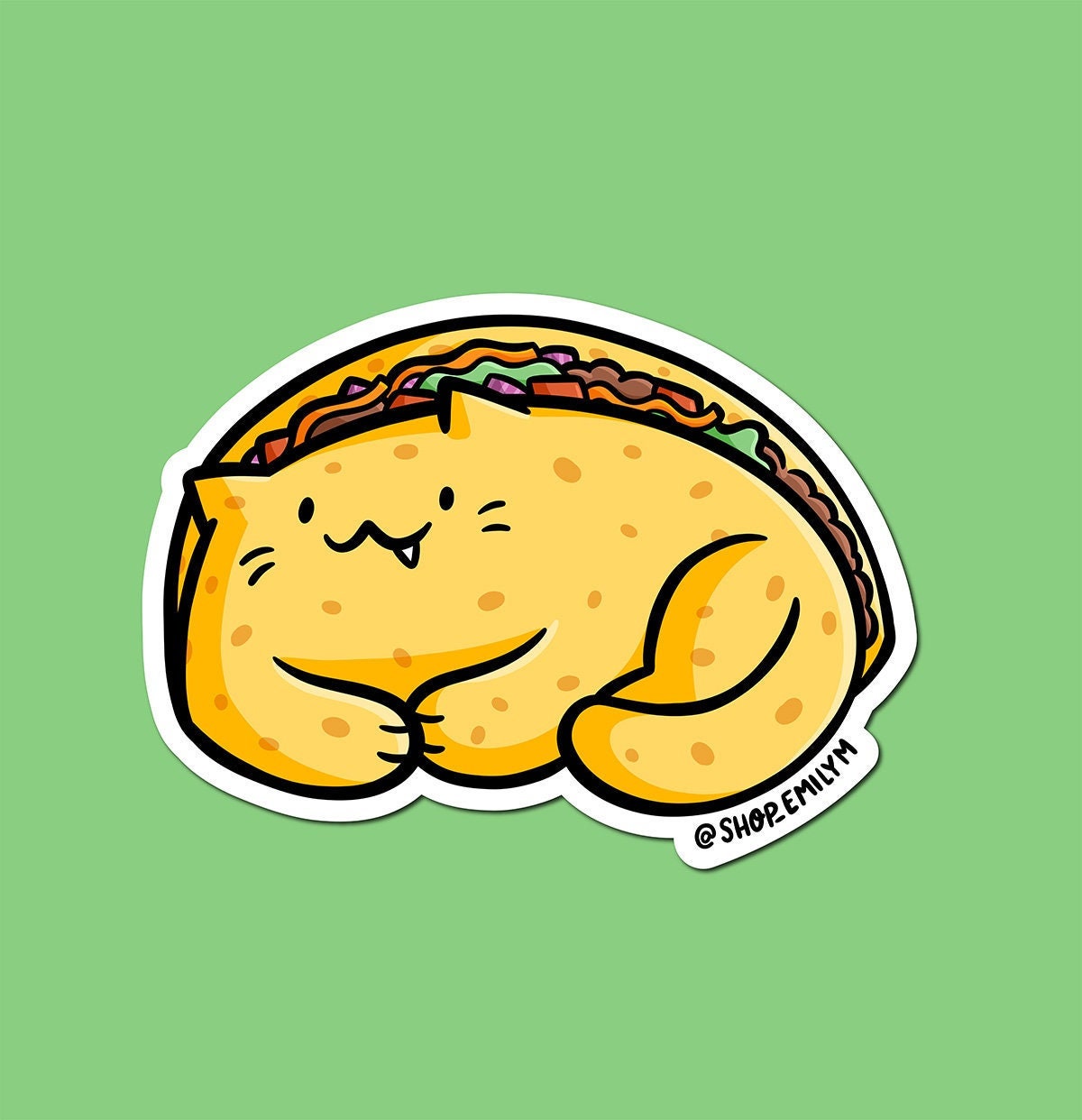 Taco Cat Sticker
