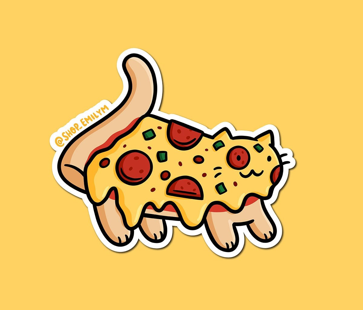 Pizza Cat Sticker