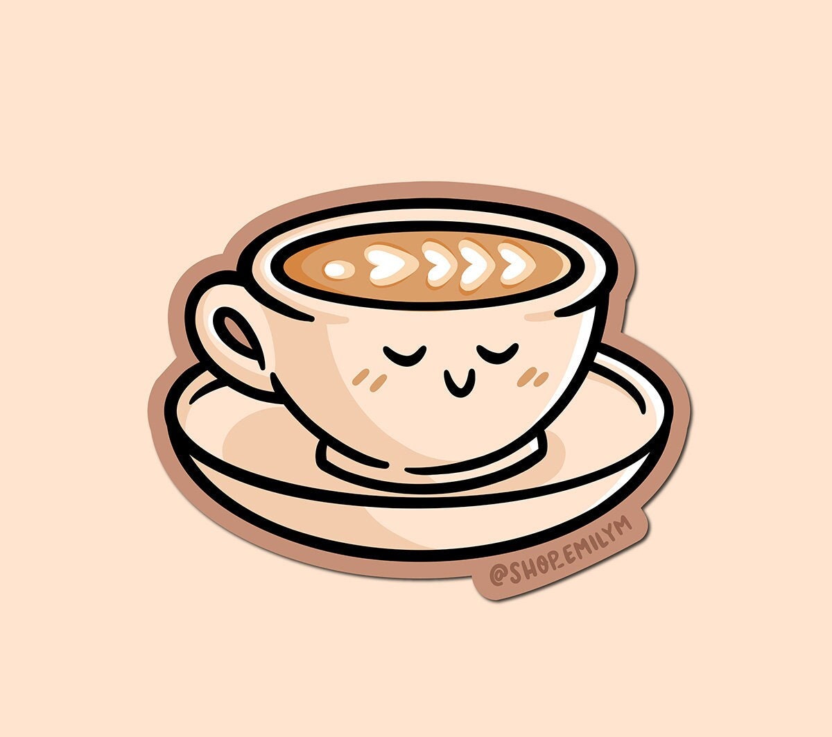 Latte Sticker