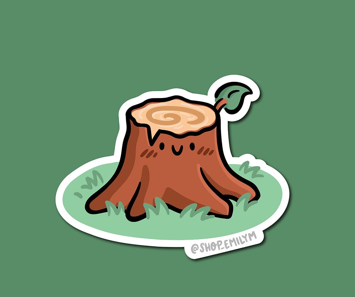 Tree Stump Sticker