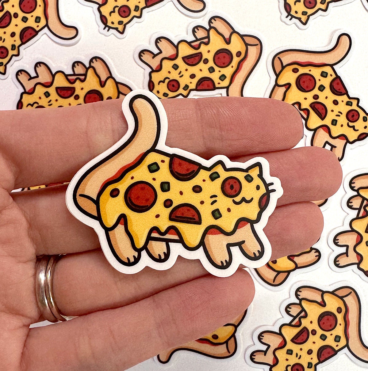 Pizza Cat Mini Sticker