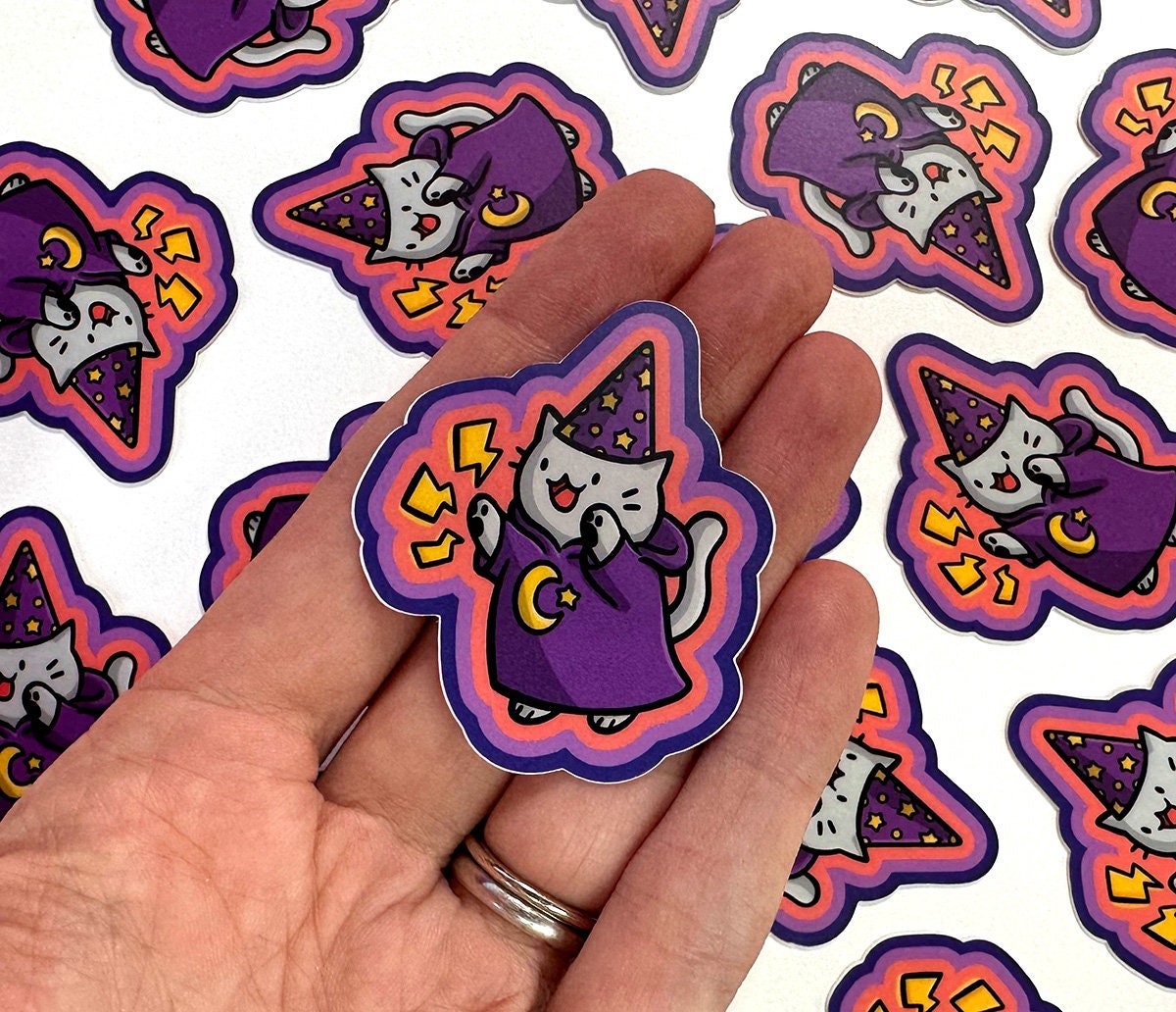 Wizard Kitty Mini Sticker